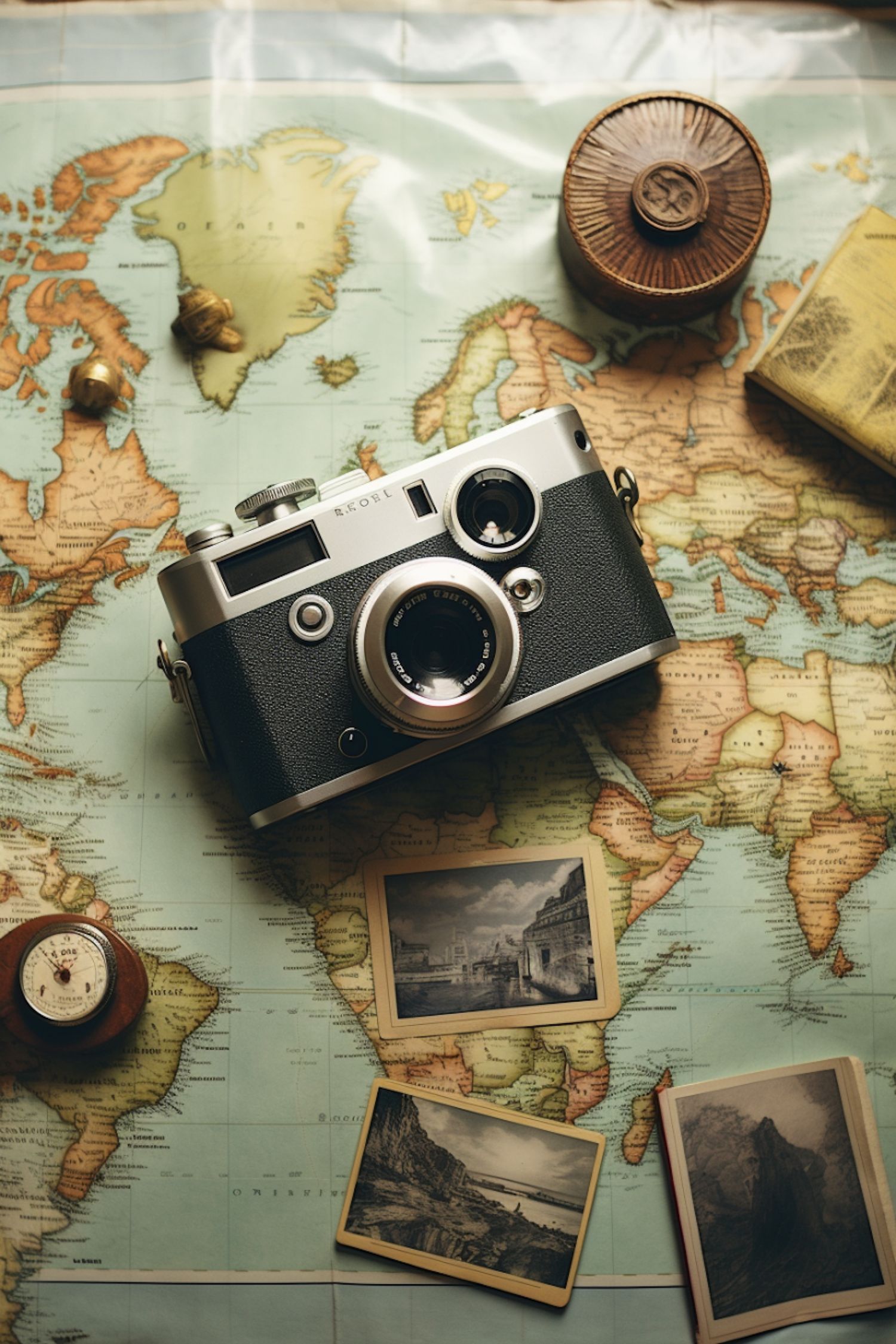 Vintage Travel and Photography Ensemble