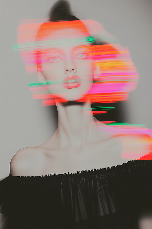 Futuristic Neon Portrait