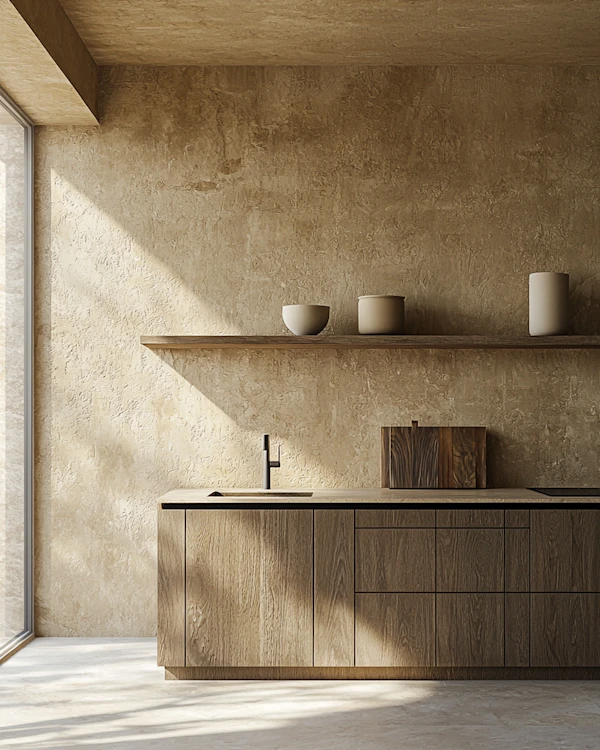 Minimalist Earthy Kitchen