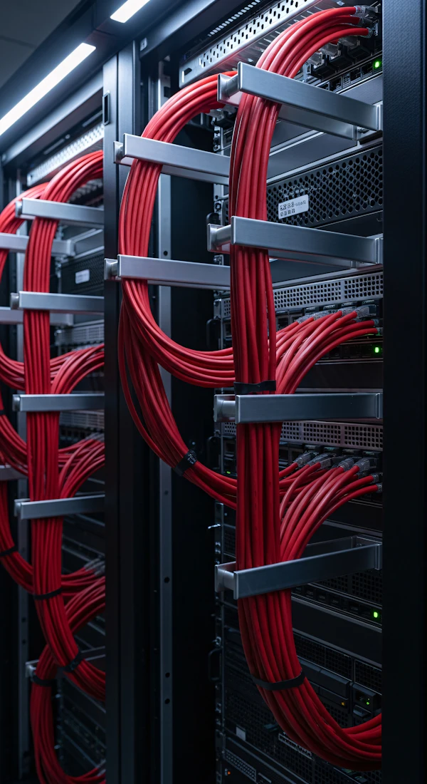 Server Rack Close-Up