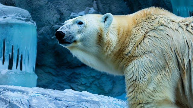 Majestic Polar Bear in Arctic Habitat