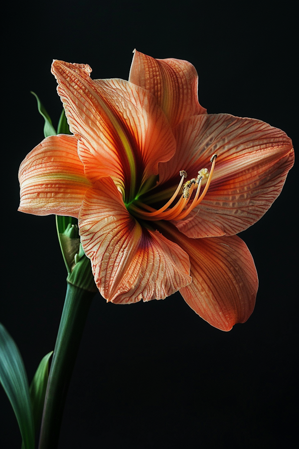 Vibrant Orange Lily Close-Up