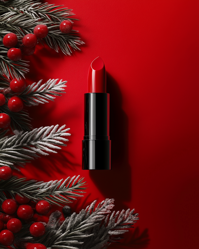 Festive Red Lipstick