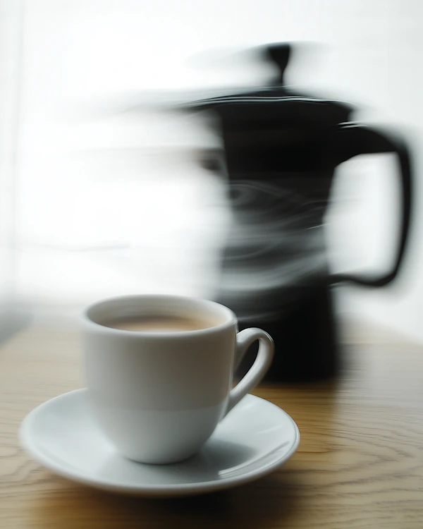 Coffee Cup on Wooden Table