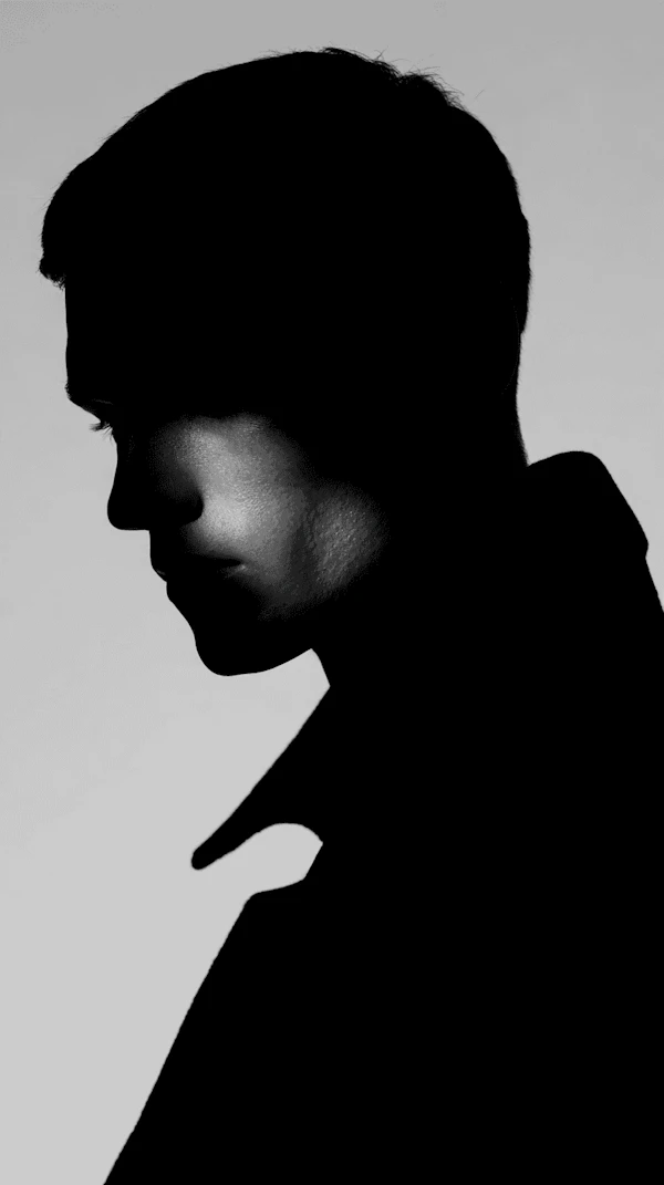 Dramatic Profile Silhouette