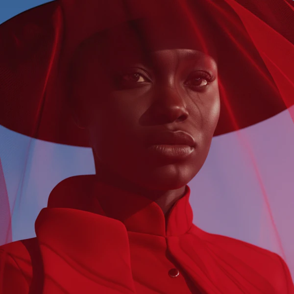 Elegant Red Portrait