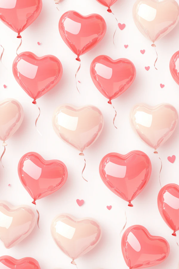Heart Balloons Pattern