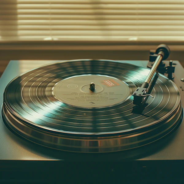 Vinyl Record on Turntable