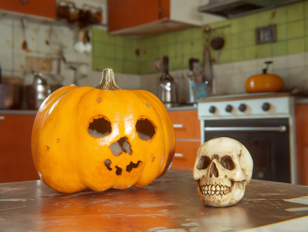 Spooky Kitchen Setup