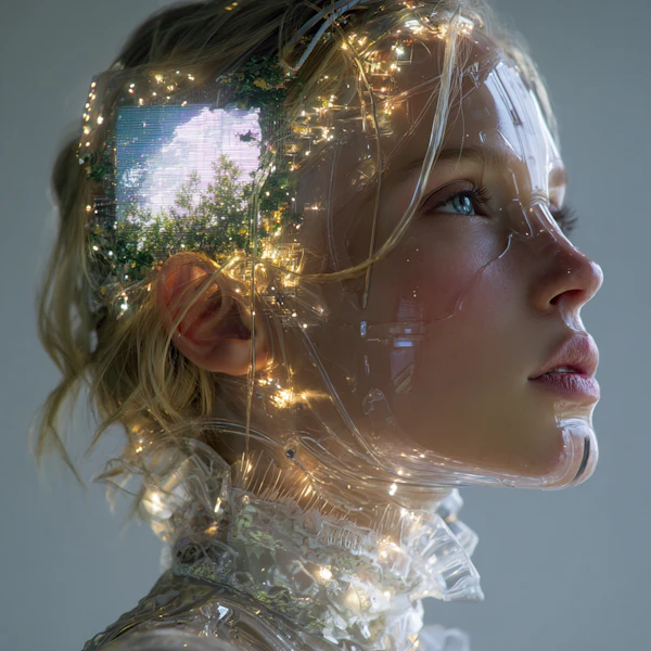 Futuristic Headpiece Art