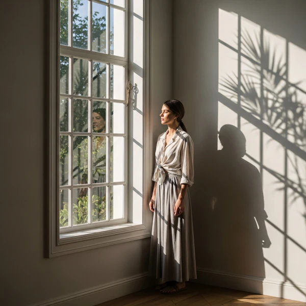 Serene Window Scene