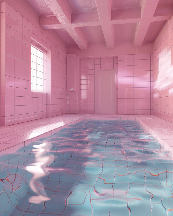 Surreal Waterlogged Room