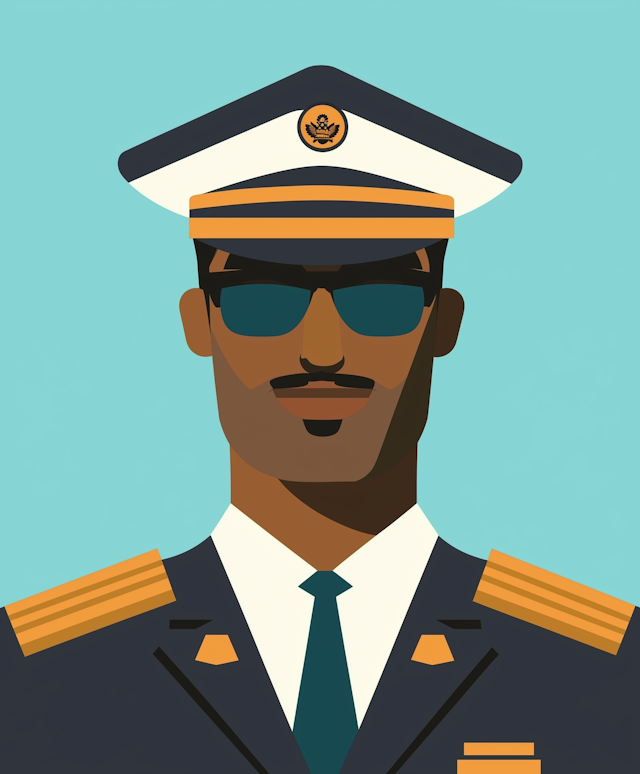 Naval Officer Illustration