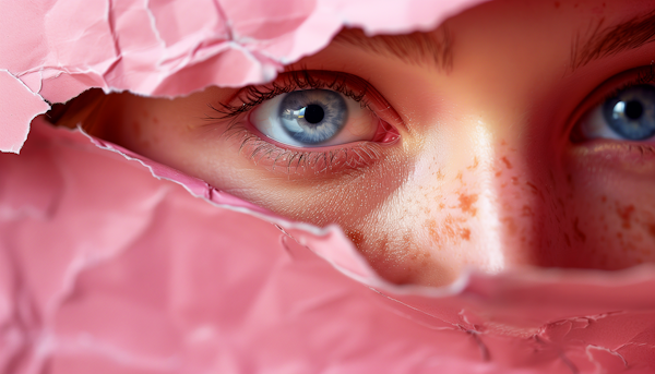 Eye Through Pink Tear