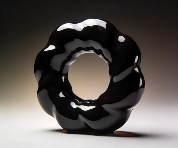 Glossy Toroidal Sculpture