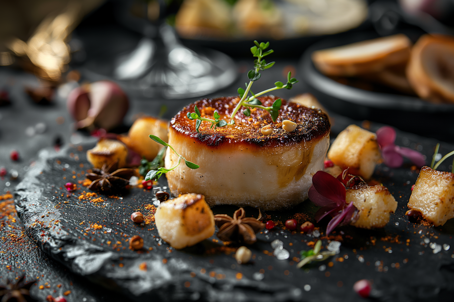 Gourmet Seared Scallop Dish