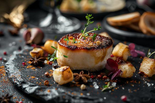 Gourmet Seared Scallop Dish