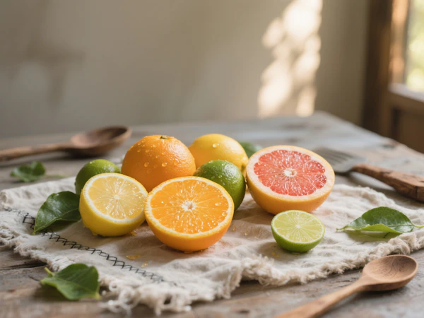 Rustic Citrus Still Life