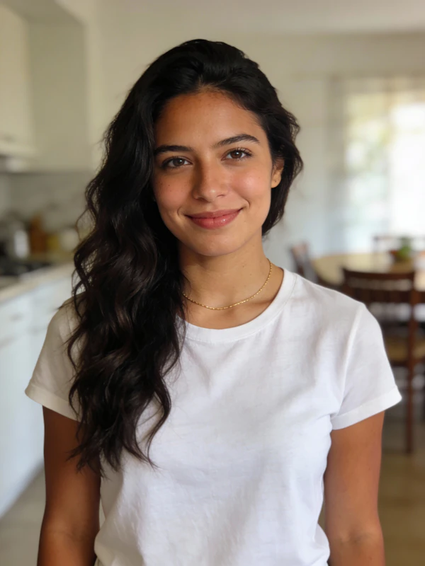 Smiling Woman Indoors