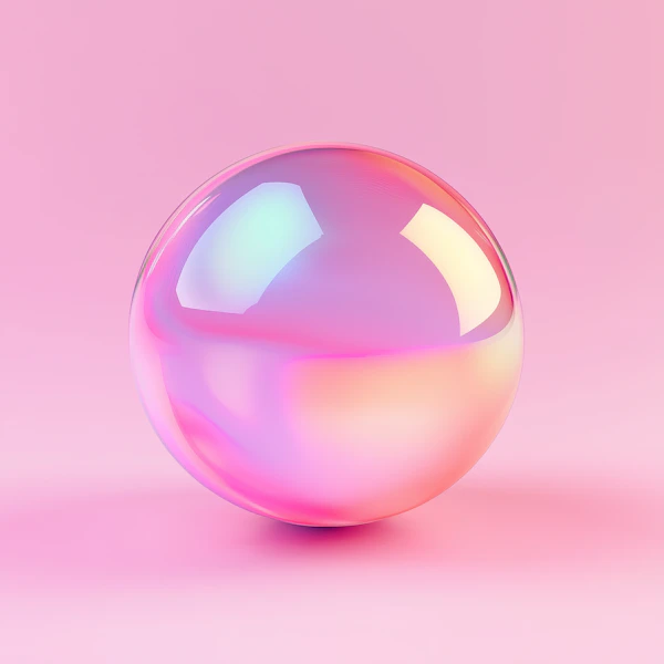 Iridescent Sphere Art