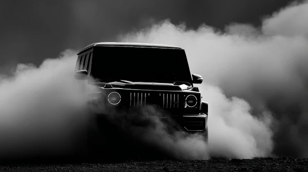 Rugged SUV in Dust