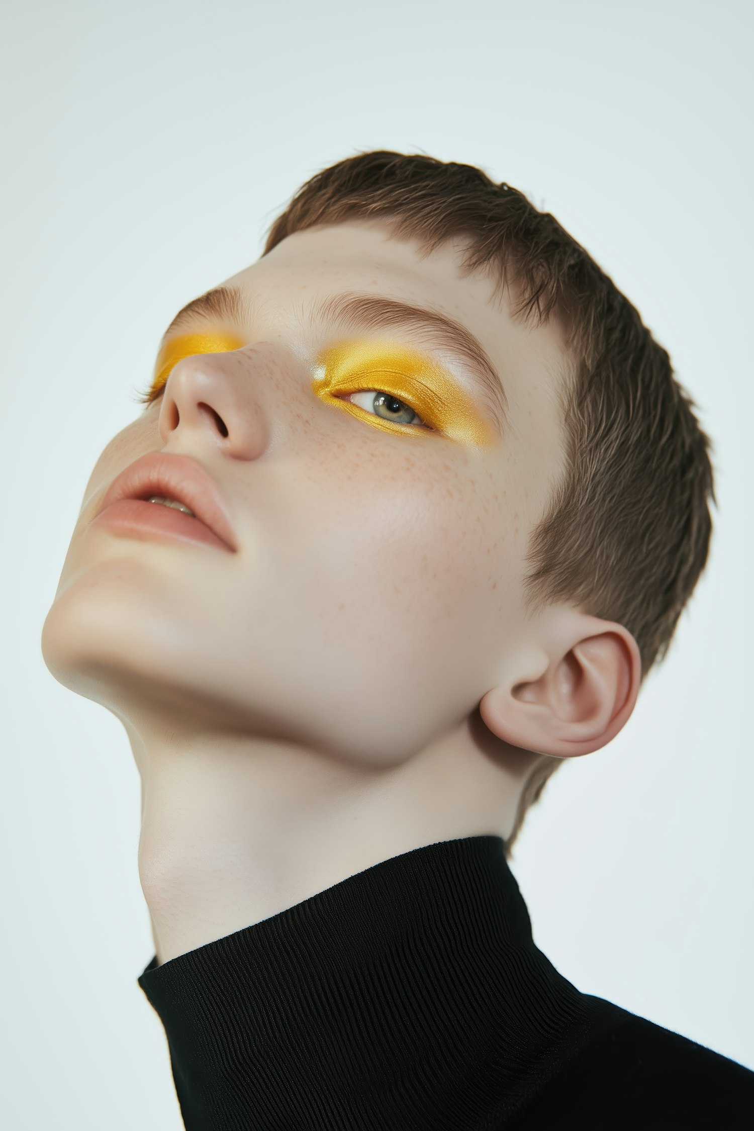 Portrait with Bold Yellow Eyeshadow