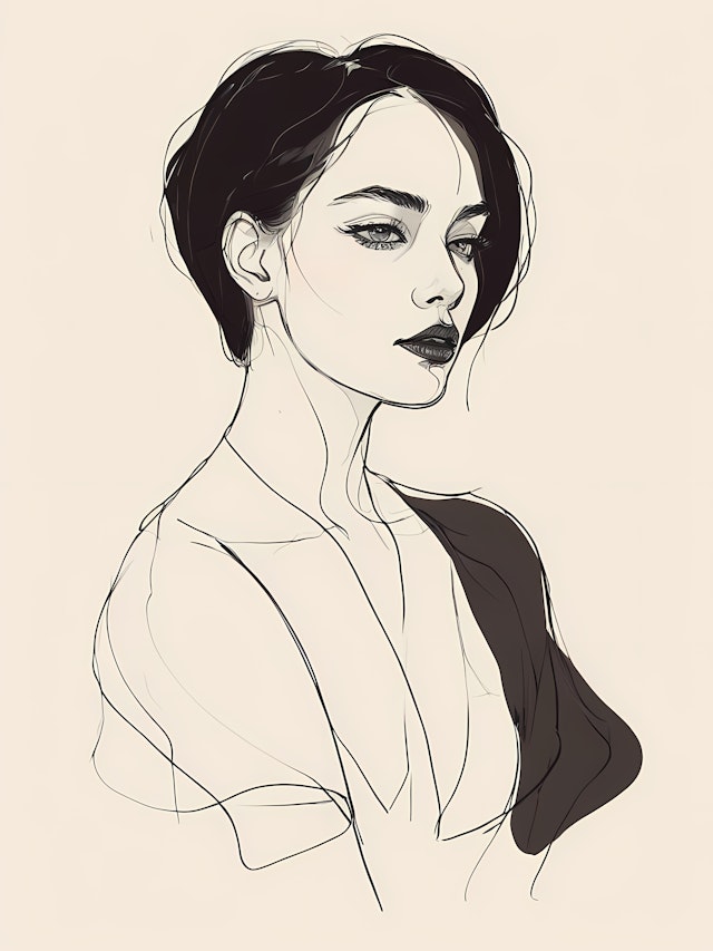 Stylized Woman Illustration