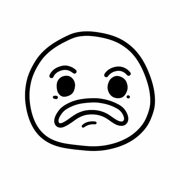 Minimal Sad Face