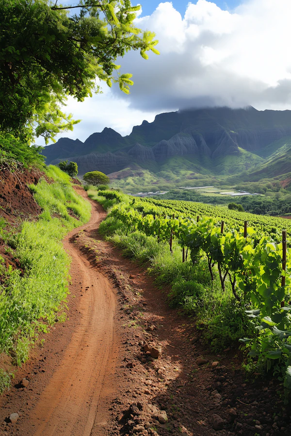 Scenic Landscape with Winding Path