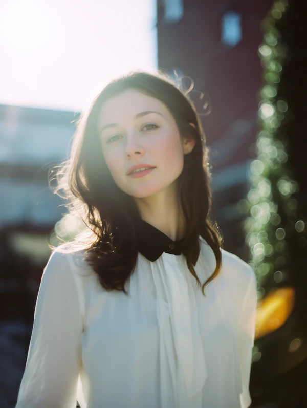 Serene Woman Outdoors