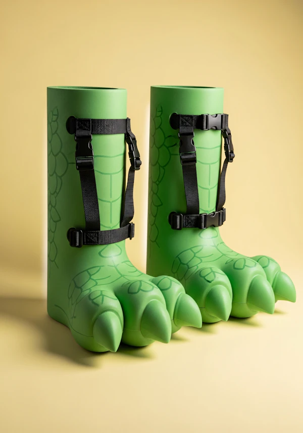 Reptilian Green Boots