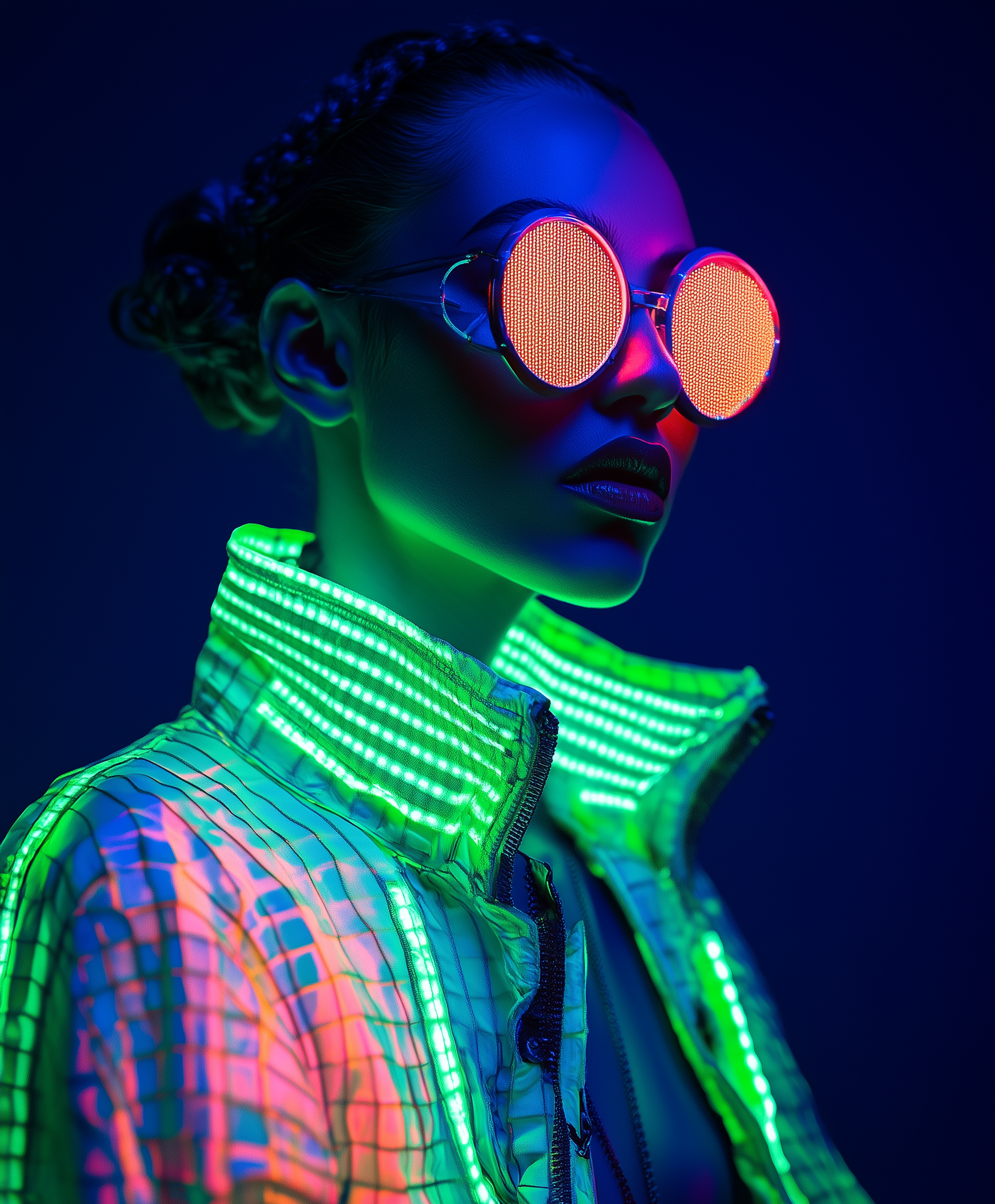 Futuristic Cyberpunk Portrait