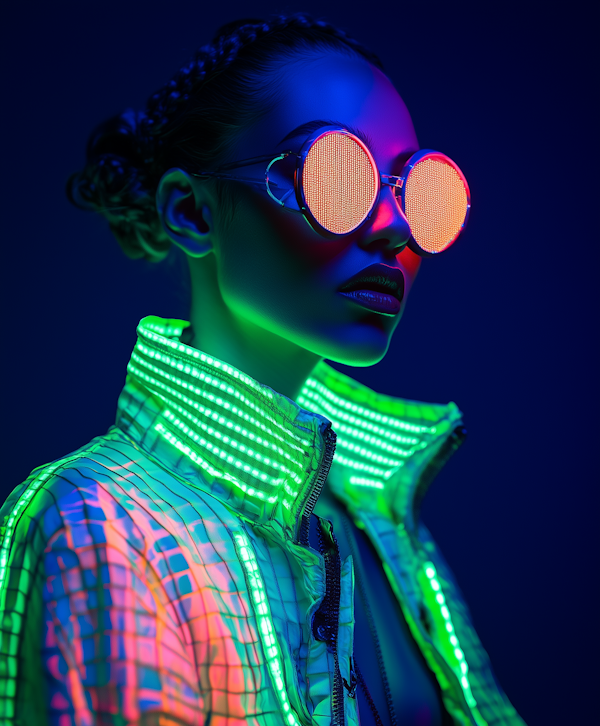 Futuristic Cyberpunk Portrait