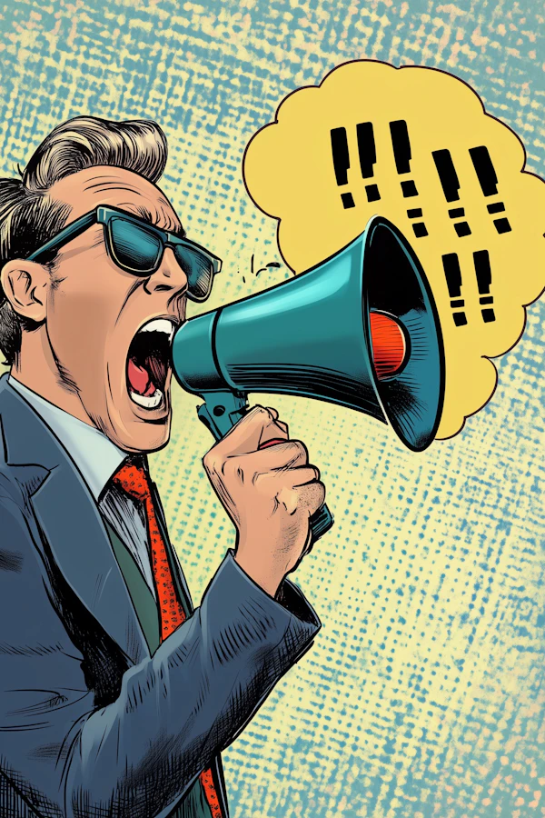 Pop-Art Man Shouting