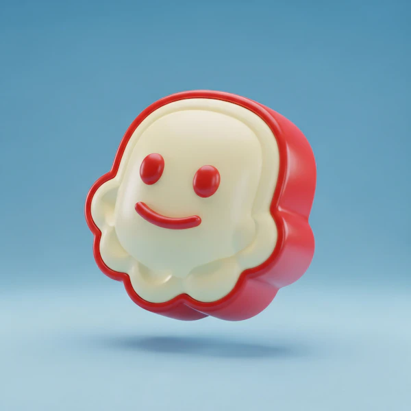 Cheerful 3D Flower Face