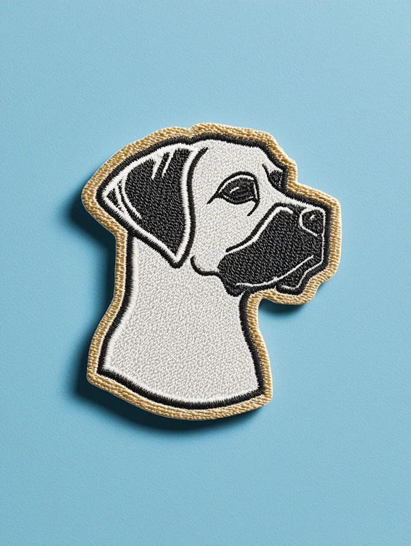 Embroidered Dog Patch