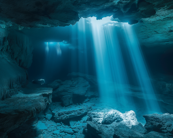 Underwater Cave Interior