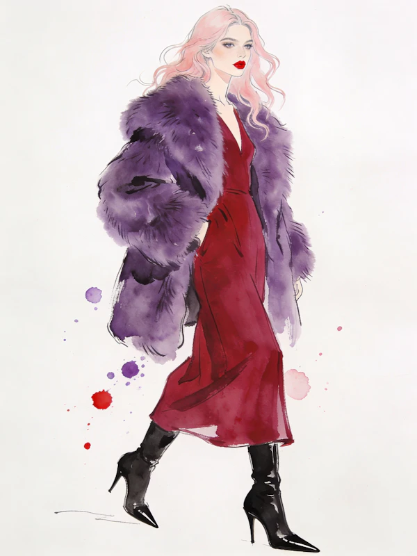 Stylish Woman Illustration