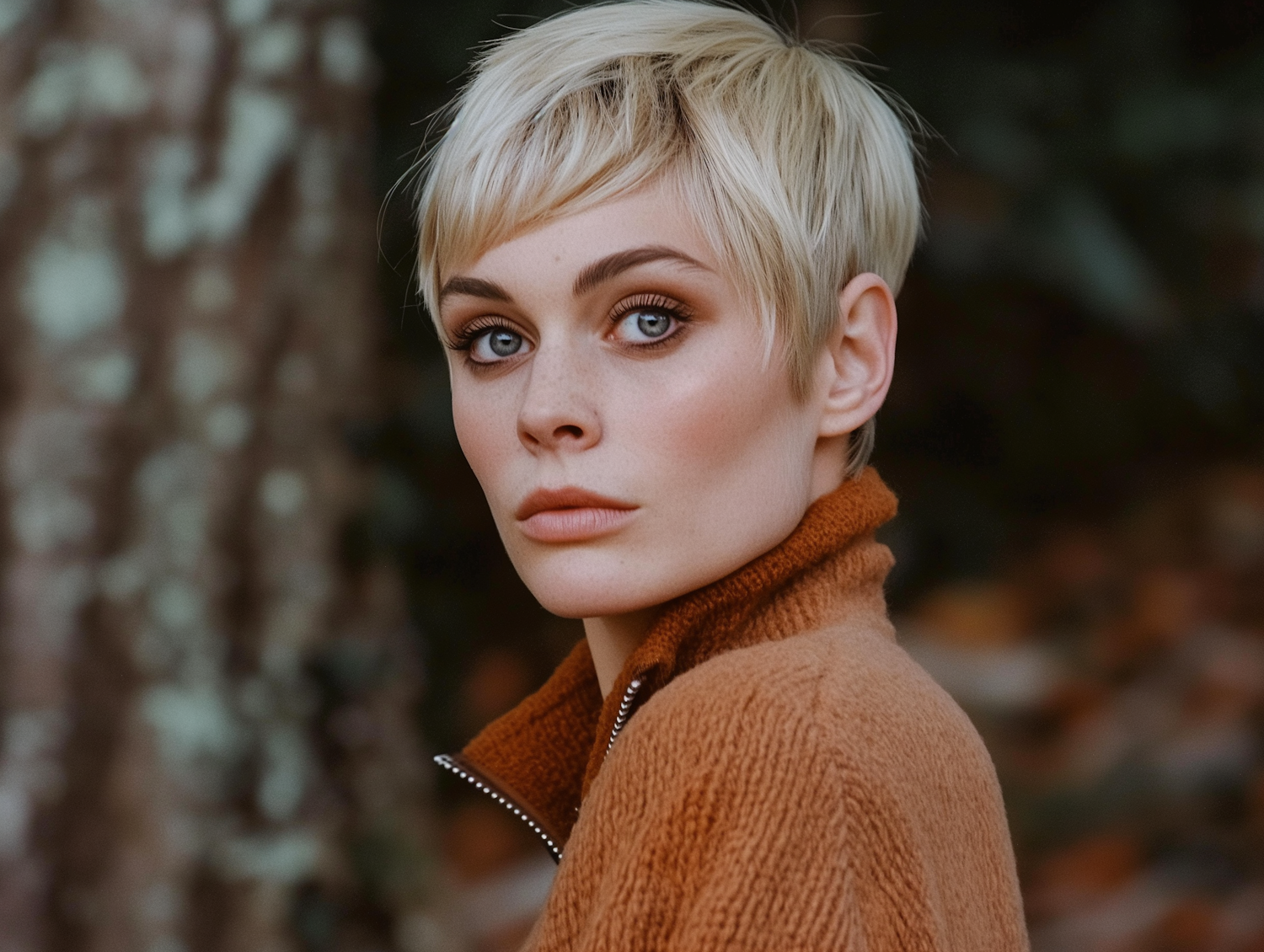 Serene Outdoor Portrait of Woman