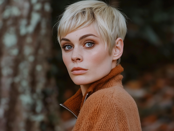 Serene Outdoor Portrait of Woman