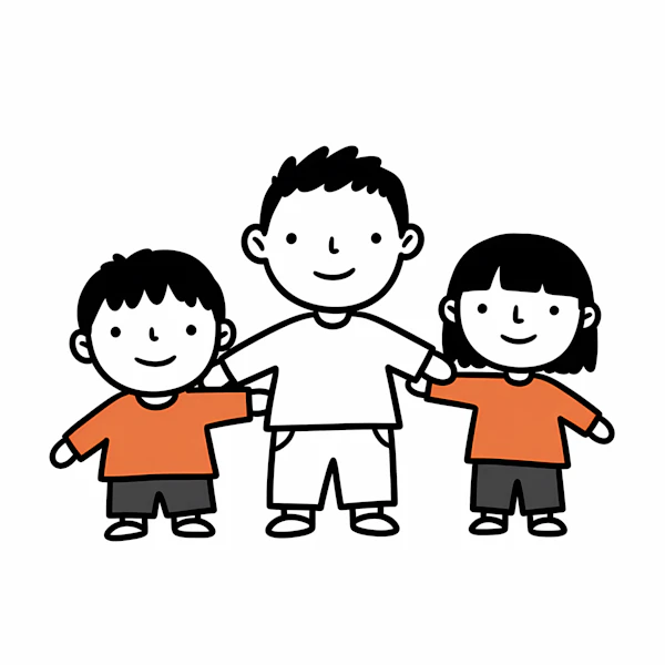 Children Holding Hands