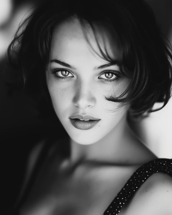 Black-and-White Portrait