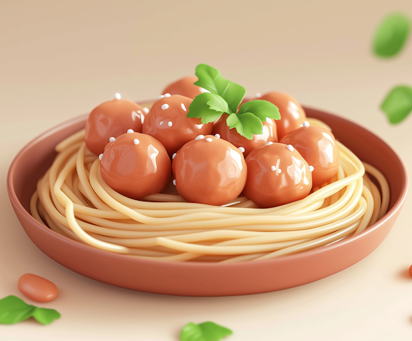 Stylized Spaghetti Illustration