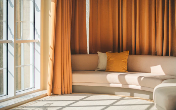Cozy Interior Corner with Warm Light