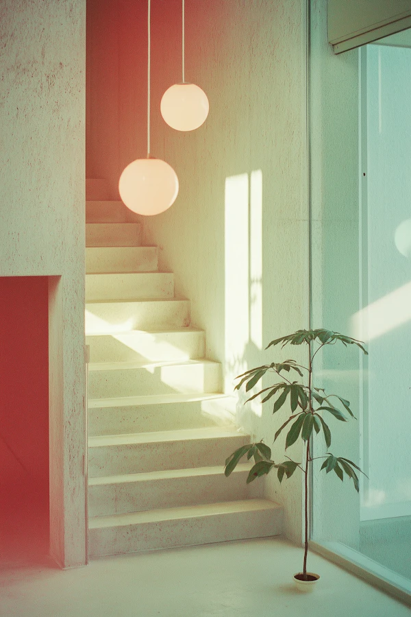 Minimalist Interior with Staircase