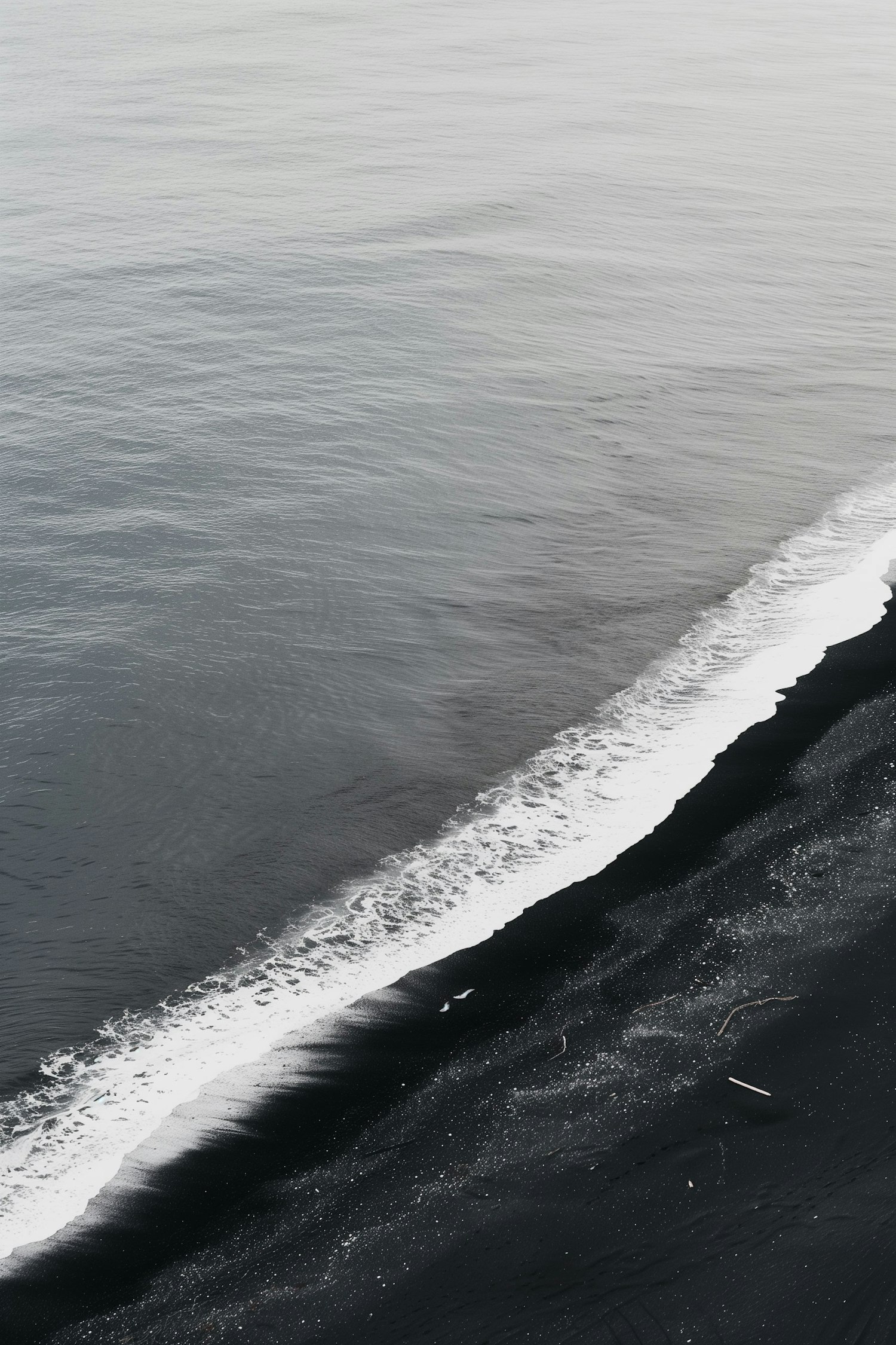 Serene Black Sand Beach