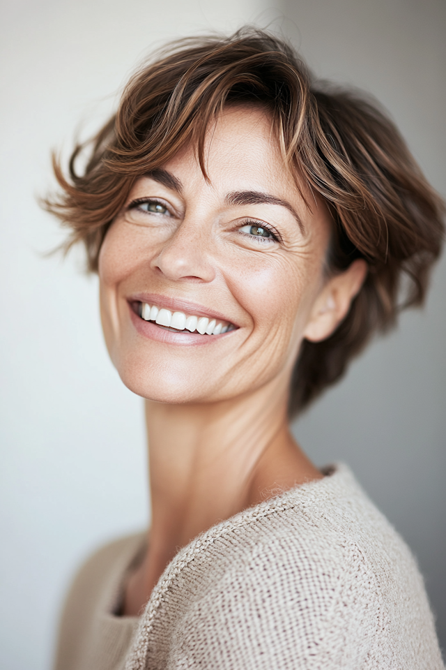 Portrait of a Smiling Woman