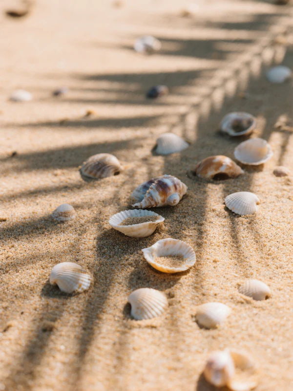 Seashells on Golden Sand