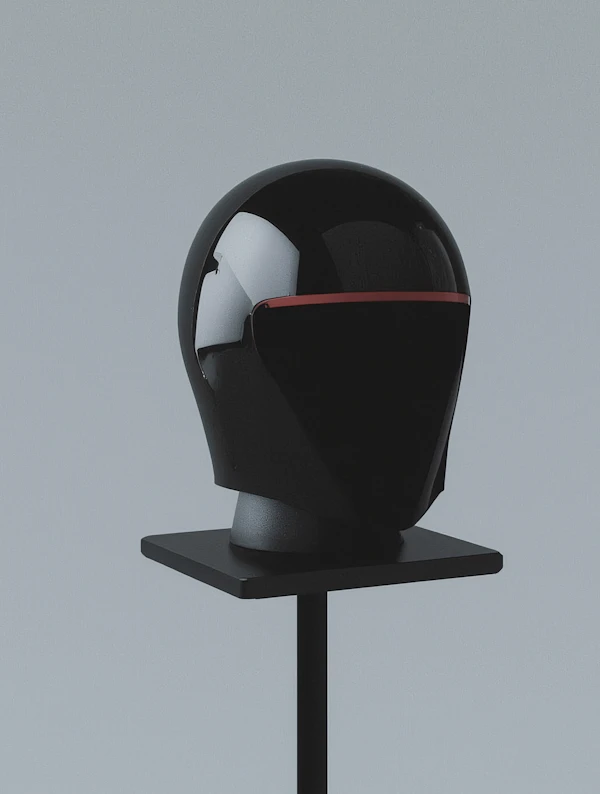 Futuristic Black Helmet