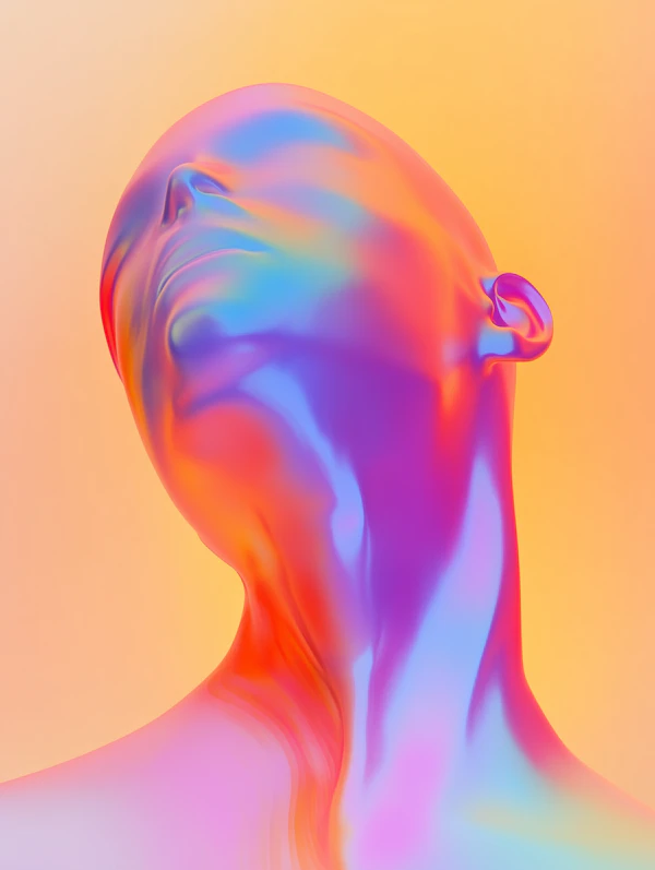 Surreal Gradient Head